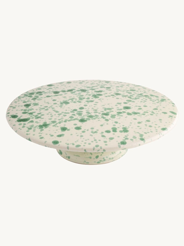 Hot Pottery Pistachio Splatter Cake Stand - Image 2 of 5