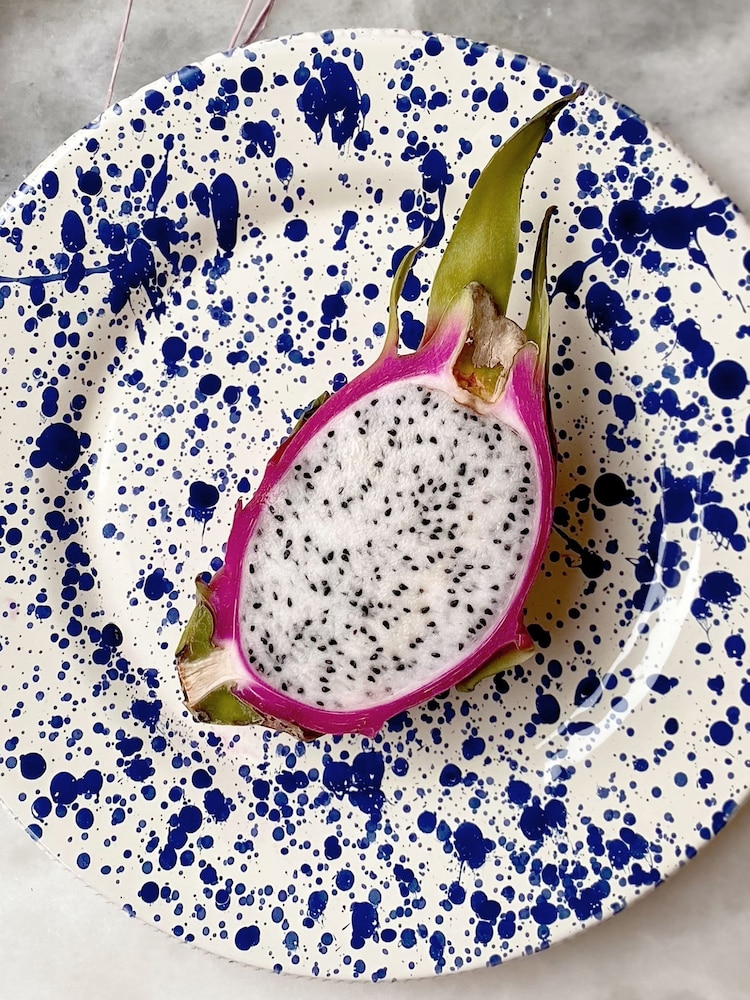 Hot Pottery Set of 4 Blueberry Splatter Dinner Plates - Image 1 of 5