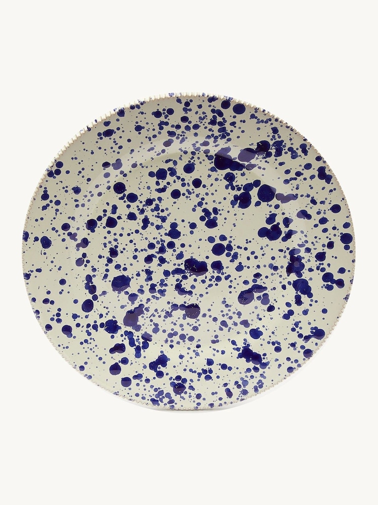 Hot Pottery Set of 4 Blueberry Splatter Dinner Plates - Image 2 of 5
