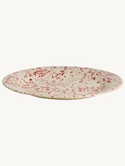 Hot Pottery Cranberry Splatter Serving Platter - Image 2 of 5