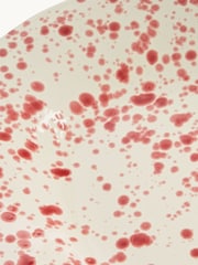 Hot Pottery Cranberry Splatter Serving Platter - Image 4 of 5