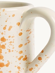 Hot Pottery Set of 4 Burnt Orange Splatter Mugs - Image 3 of 5