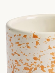 Hot Pottery Set of 4 Burnt Orange Splatter Mugs - Image 4 of 5