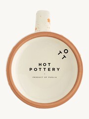 Hot Pottery Set of 4 Burnt Orange Splatter Mugs - Image 5 of 5