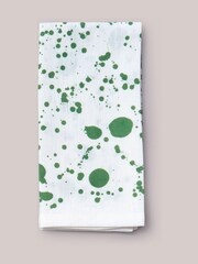 Hot Pottery Set of 4 Pistachio Splatter Linen Napkins - Image 3 of 3