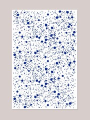 Hot Pottery Blueberry Splatter Linen Tablecloth - Image 3 of 3