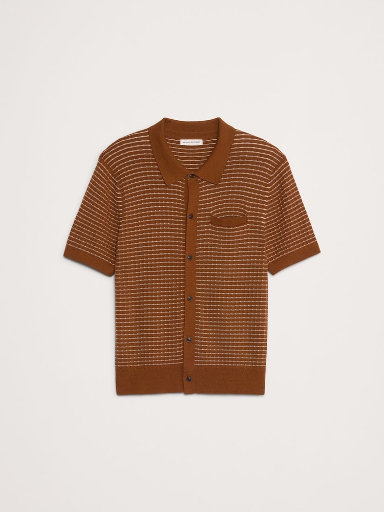 Chemise Banana Republic Rayure en maille de coton - Image 4 de 4