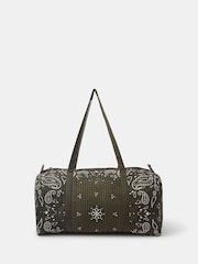 Accessorize Green Quilted Paisley Weekend Bag - Image 1 of 5