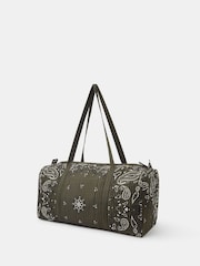 Accessorize Green Quilted Paisley Weekend Bag - Image 2 of 5