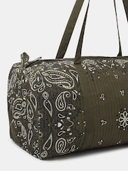 Accessorize Green Quilted Paisley Weekend Bag - Image 3 of 5