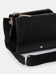 Accessorize Black Double Zip Cross-Body Bag - Image 4 of 5