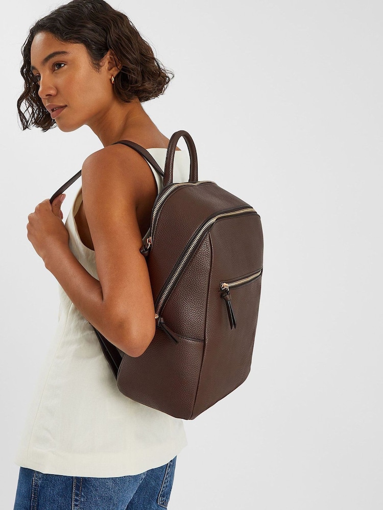 Mochila elegante con cremallera en el contorno de Accessorize - Imagen 5 de 5