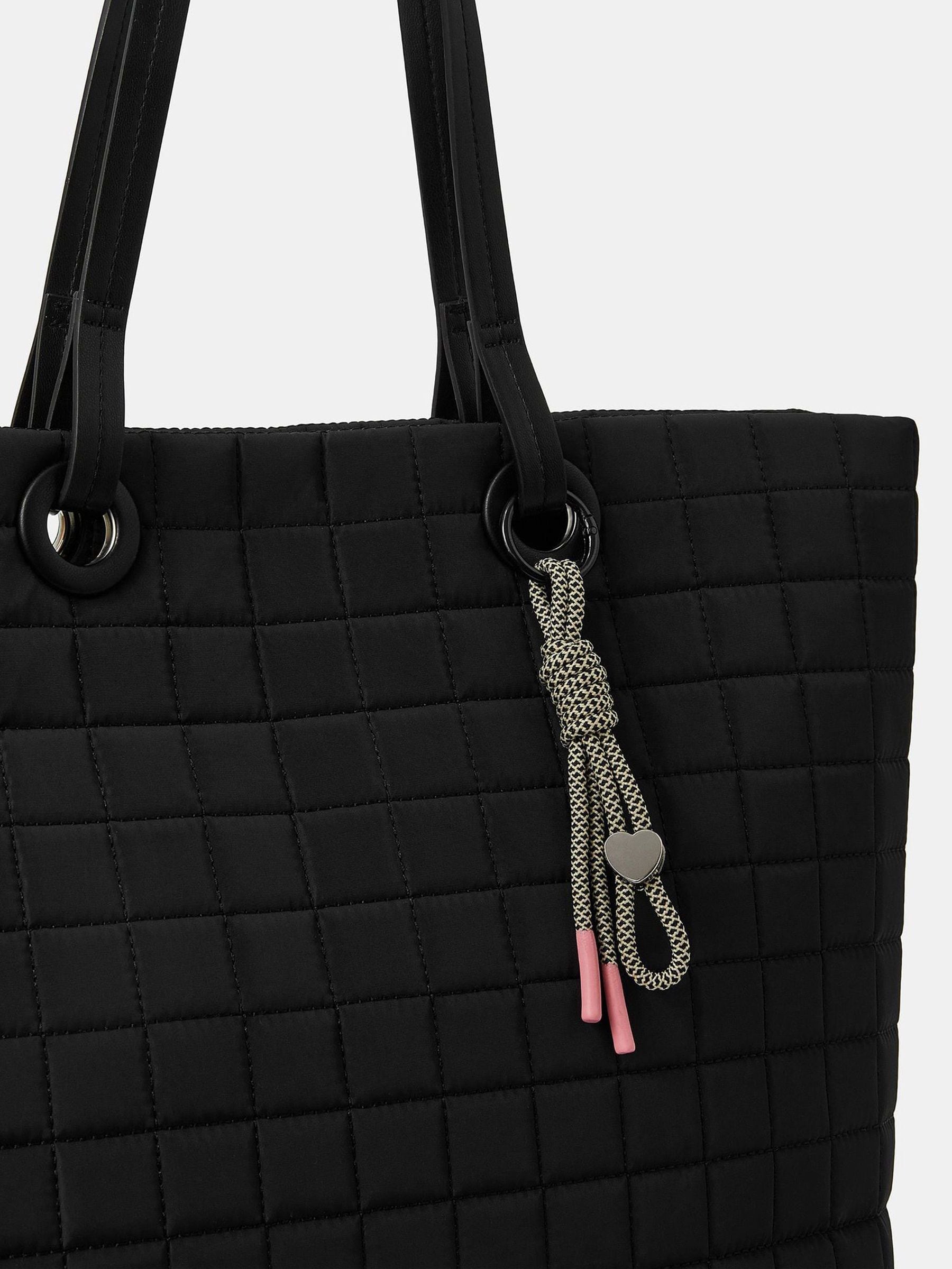 Buy Accessorize Black Quilted Tote Bag from Next Romania