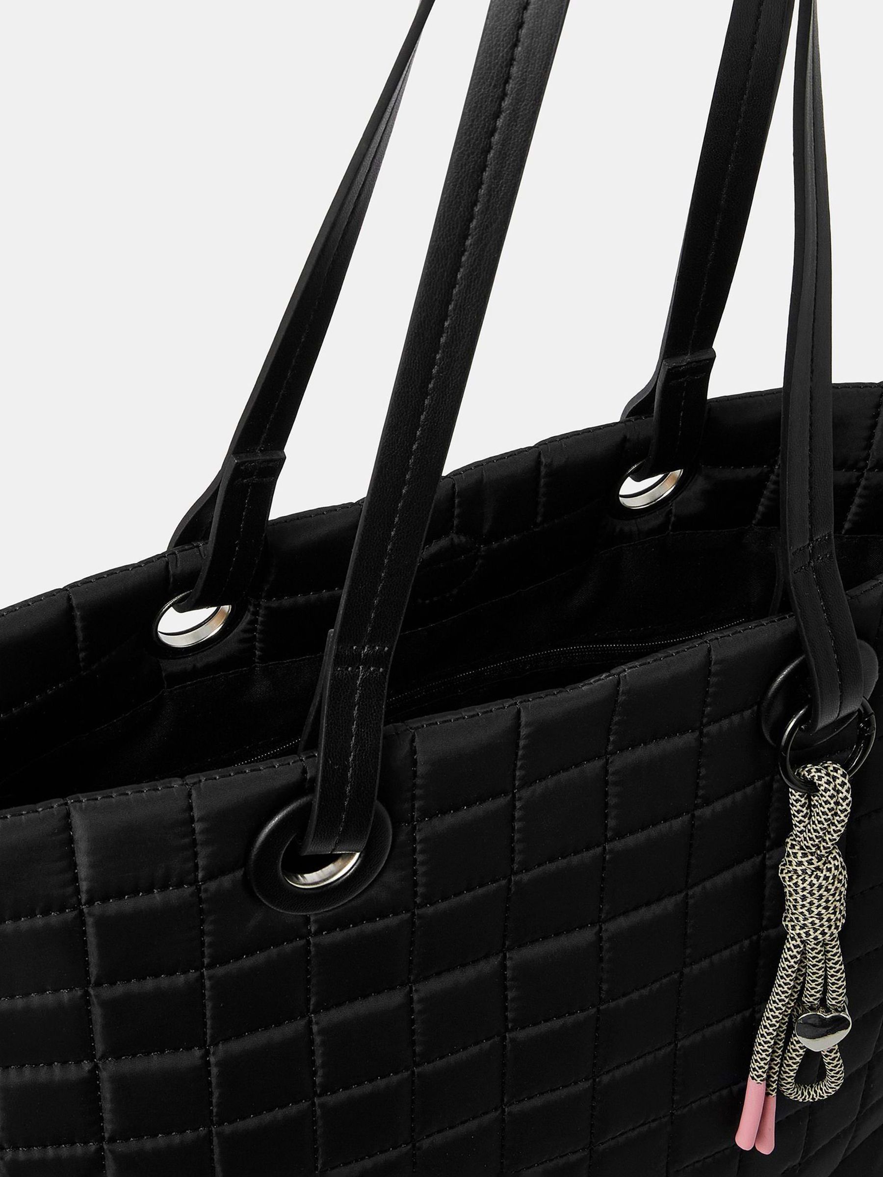 Buy Accessorize Black Quilted Tote Bag from Next Romania
