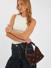 Accessorize Suedette Stud Handbag - Imagem 5 de 5