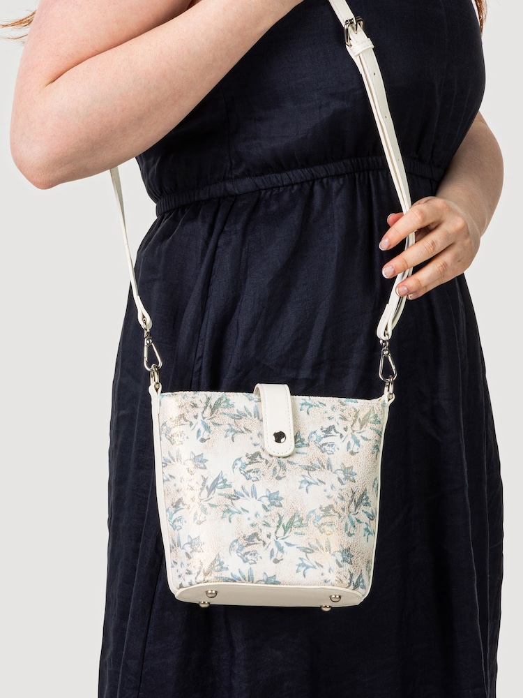 Pavers Grey Woven Cross-Body Bag - Image 1 of 4