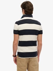 Superdry Blue Vintage Athletic Jersey Polo Shirt - Image 2 of 6