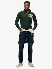 Camisa polo esportiva vintage de manga comprida Superdry - Imagem 3 de 4