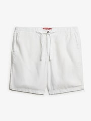 Superdry White The Merchant Store Linen Shorts - Image 6 of 7