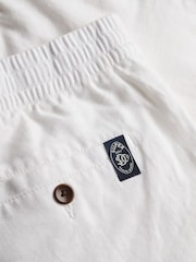 Superdry White The Merchant Store Linen Shorts - Image 7 of 7