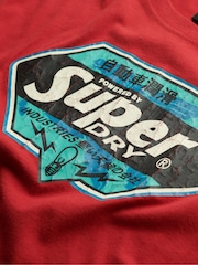 Superdry Red Relaxed Gasoline Graphic Print T-Shirt - Image 6 of 6