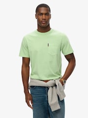 Superdry Green Classic Essential Pocket T-Shirt - Image 1 of 6