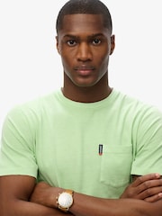 Superdry Green Classic Essential Pocket T-Shirt - Image 4 of 6