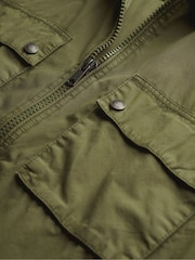 Superdry khaki green Essentials Zip Through Jacket - Image 3 of 3