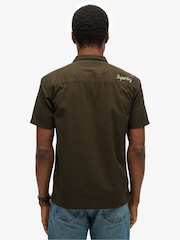 Superdry Green Short Sleeve Mechanic Shirt - Image 3 of 6