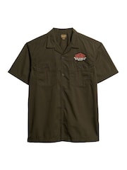Superdry Green Short Sleeve Mechanic Shirt - Image 5 of 6
