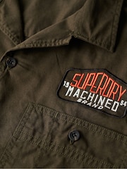 Superdry Green Short Sleeve Mechanic Shirt - Image 6 of 6