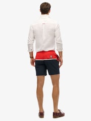 Superdry Blue Nautical Logo 17 Inch Swim Shorts - Image 2 of 8