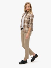Superdry Brown Mid Rise Chino Trousers - Image 2 of 4