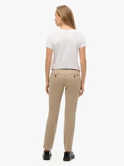Superdry Brown Mid Rise Chino Trousers - Image 3 of 4