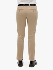 Superdry Brown Mid Rise Chino Trousers - Image 4 of 4