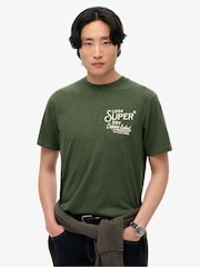 Superdry Green Relaxed Copper Label T-Shirt - Image 1 of 6
