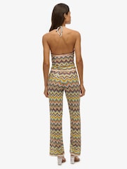 Superdry Multi Zig Zag Knit Wide Trousers - Image 2 of 6