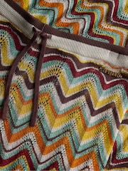 Superdry Multi Zig Zag Knit Wide Trousers - Image 6 of 6