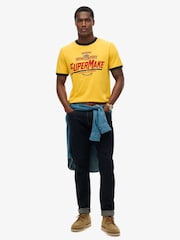 Superdry Yellow Relaxed Modern Industry T-Shirt - Image 3 of 5