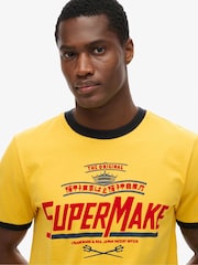 Superdry Yellow Relaxed Modern Industry T-Shirt - Image 4 of 5