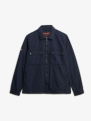 Superdry Blue Essentials Zip Through Jacket - Image 6 of 7