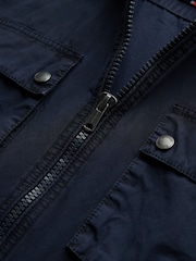 Superdry Blue Essentials Zip Through Jacket - Image 7 of 7