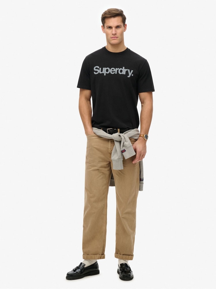Superdry Black Core Logo City T-Shirt - Image 2 of 3