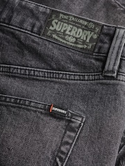 Superdry Black Mid Rise Cut Off Shorts - Image 7 of 7