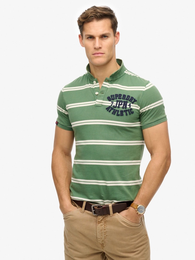 Superdry Vintage Athletic Jersey Polo Shirt - Imagen 1 de 6