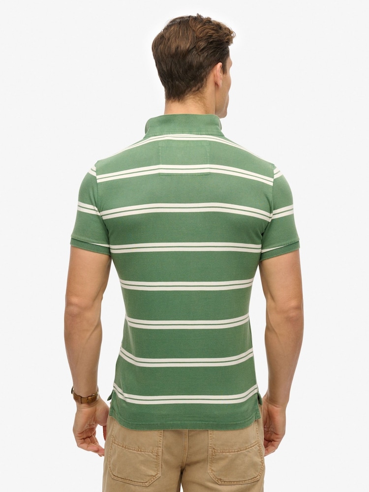 Superdry Vintage Athletic Jersey Polo Shirt - Imagen 2 de 6