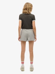 Superdry Grey Athletic Essentials Graphic Print Shorts - Image 5 of 7