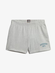 Superdry Grey Athletic Essentials Graphic Print Shorts - Image 6 of 7