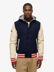 Superdry Hooded College Bomber Jacket - Imagen 2 de 5