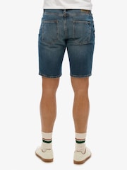 Superdry Blue Vintage Straight Shorts - Image 5 of 7